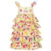Picture of Daga Girls Tutti Frutti Ruffle Dress - Yellow Multi