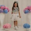 Picture of PRE ORDER Daga Girls Pastel Bloom Tulle Hairband - Blue Pink