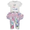 Picture of Daga Baby Girls Pastel Bloom Tunic & Leggings Set X 2 - White Blue Pink