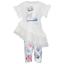 Picture of Daga Girls Pastel Bloom Tunic & Leggings Set X 2 - White Pink Blue