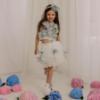 Picture of Daga Girls Pastel Bloom Ruffle Top & Ruffle Skort Set X 2 - White Pink Blue