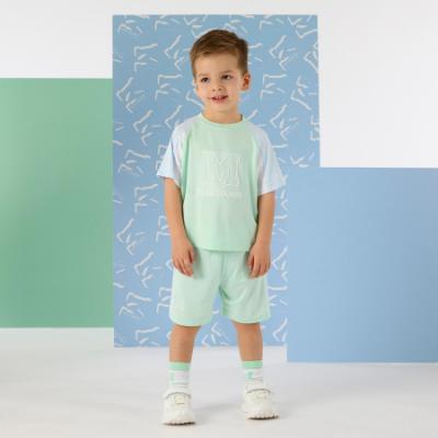 Picture of Mitch & Son Ollie Poly Logo Set X 2 -  Miami Mint