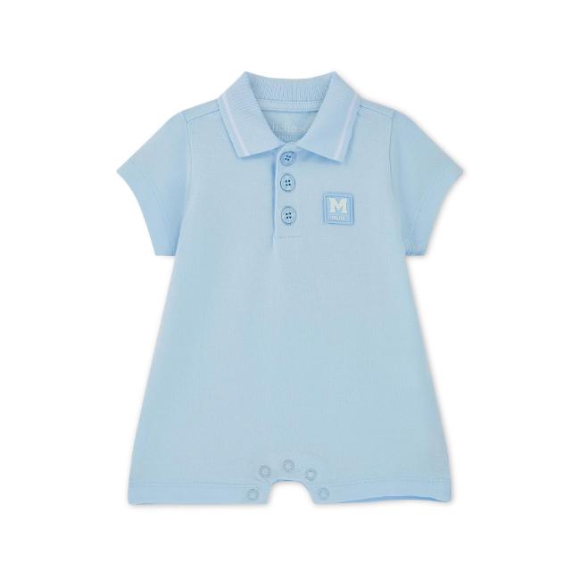 Picture of Mitch & Son Mini Nash Polo Romper -  Sky Blue