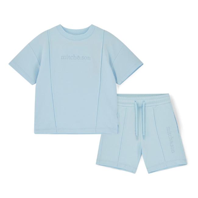 Picture of Mitch & Son Orlando Sweat Short Set X 2 -  Sky Blue