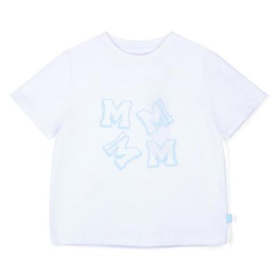 Picture of PRE ORDER Mitch & Son Oake T-Shirt & Osmar AOP Swim Shorts Set X 2 - White Sky Blue