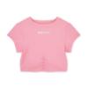 Picture of Bonini by A* Dee Aspire Short Sleeve Ruched Top - Peony Pink