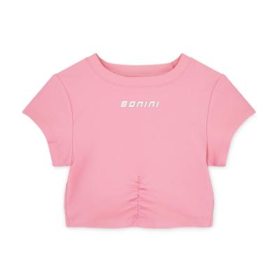 Picture of Bonini by A* Dee Aspire Short Sleeve Ruched Top - Peony Pink