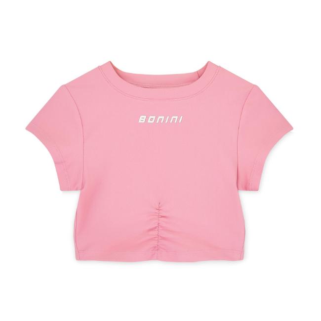 Picture of PRE ORDER Bonini by A* Dee Aspire Short Sleeve Ruched Top - Peony Pink