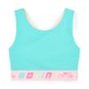 Picture of PRE ORDER Bonini by A* Dee Flex Colour Block Crop Top - Aruba Blue