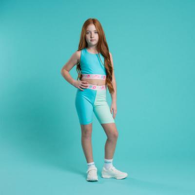 Picture of PRE ORDER Bonini by A* Dee Spin Colour Block Cycling Shorts - Aruba Blue