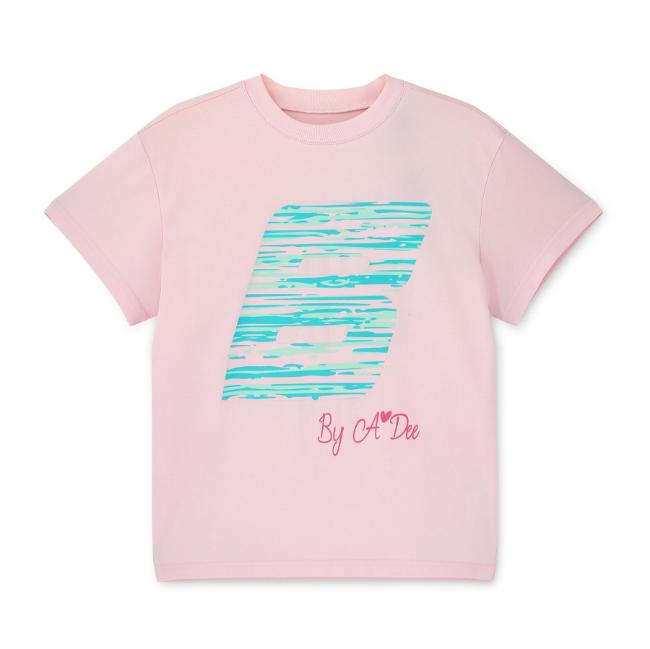 Picture of Bonini by A* Dee Dynamic Oversized Logo T-Shirt - Pink Blossom