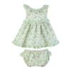 Picture of Miranda Baby Girls Floral Dress & Panties Set X 2 - White Green
