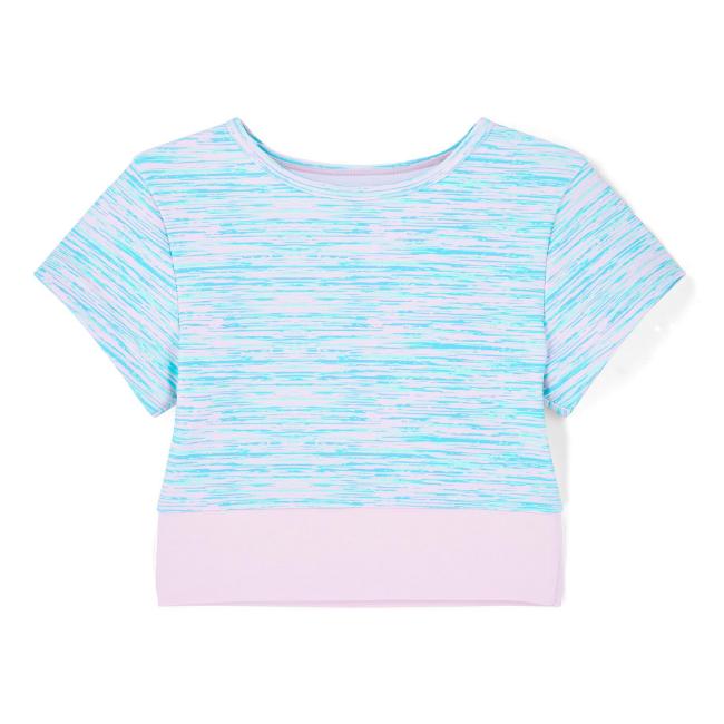 Picture of Bonini by A* Dee Energy AOP Crop Top - Miami Mint