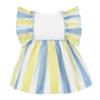 Picture of Miranda Baby Girls Stripe Ruffle Dress - White Lemon Blue