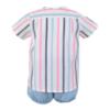 Picture of PRE ORDER Miranda Baby Boys Stripe Shirt & Shorts Set X 2 - Multi Stripe