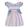 Picture of Miranda Girls Double Ruffle & Bow Dress - Multi Stripe