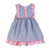 Picture of PRE ORDER Miranda Girls Ruffle Bodice Sleeveless Dress - Pink Gingham