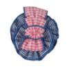 Picture of PRE ORDER Miranda Girls Gingham Rosette Headband/Hair Clip - Pink