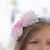 Picture of Miranda Girls Floral Rosette Tulle Headband - White Pink