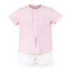 Picture of PRE ORDER Miranda Baby Boys Gingham Shirt & Shorts Set X 2 - White Pink