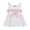 Picture of Miranda Girls Check Skirt & Tunic Top X 2 - White Pink