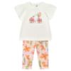 Picture of Mayoral Toddler Girls Summer Blossom Leggings Set X 2 - Cream Multi