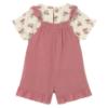 Picture of Mayoral Toddler Girls Summer Cherry Top & Playsuit Set X 2 - Cream Pink