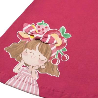 Picture of Mayoral Toddler Girls Summer Sun Dress With Applique - Pink