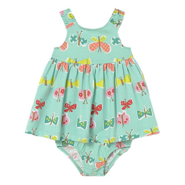 Picture of Mayoral Toddler Girls Summer Sun Dress & Panties Set X 2 - Turquoise