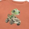 Picture of Mayoral Toddler Boys Summer Chameleon Print T-Shirt - Orange Green