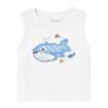 Picture of Mayoral Toddler Boys Summer Fish Print Top & Shorts Set X 2 - White Blue