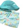 Picture of Mayoral Toddler Boys Summer Hat & Crocodile Print Swim Shorts Set X 2 - Aquamarine