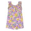 Picture of Mayoral Toddler Girls Summer Tulip Print Playsuit  - Lilac Multi