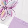 Picture of Mayoral Girls Summer Tunic & Legging Set X 2 - Cream Lilac