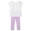 Picture of Mayoral Girls Summer Tunic & Legging Set X 2 - Cream Lilac