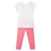 Picture of Mayoral Girls Summer Tunic & Legging Set X 2 - Cream Pink