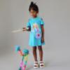 Picture of Mayoral Girls Summer Dress & Bag Set X 2 - Blue