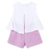 Picture of Mayoral Girls Summer Graphic T-Shirt & Shorts Set X 2 - Lilac