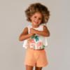 Picture of Mayoral Girls Summer Graphic T-Shirt & Shorts Set X 2 - Lilac