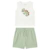 Picture of Mayoral Toddler Boys Summer Chameleon Print Top & Shorts Set X 2 - Cream Green