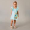 Picture of Mayoral Girls Summer Ruffle Dress With Applique - Blue