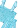 Picture of Mayoral Girls Summer Elastic Smock Gingham Top & Shorts Set X 2 - Blue