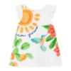 Picture of Mayoral Girls Summer Ruffle Dress With Hummingbird - White Multi