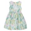 Picture of Mayoral Girls Summer Dress With Fixed Bow Front - Lake Green