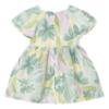 Picture of Mayoral Toddler Girls Summer Dress With Fixed Bow Front - Lake Green