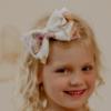 Picture of Daga Girls Twinkle Flight Fabric Bow Hair Clip X 1 - White Beige