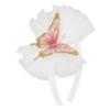 Picture of PRE ORDER Daga Girls Twinkle Flight Tulle With Butterfly Hairband - White Beige