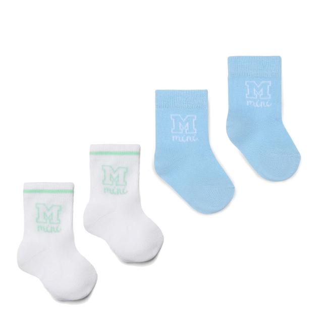 Picture of Mitch & Son Mini Nathan Sock X 2 - Bright White