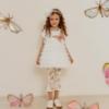 Picture of Daga Girls Twinkle Flight Ruffle Tunic & Leggings Set X 2 - White Beige