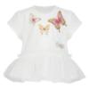 Picture of PRE ORDER Daga Girls Twinkle Flight Applique Top & Poplin Shorts Set X 2 - White Beige